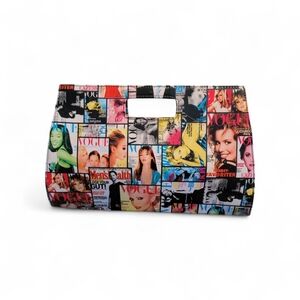 Colorful Magazine Print Women's Bag